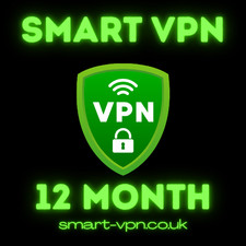 SMART  VPN 12 Months - No 3PM Blocks - Android - Firestick - 5 Devices