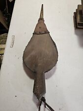 Antique 19th Century Wood Studded Leather Blacksmith Fire Bellows