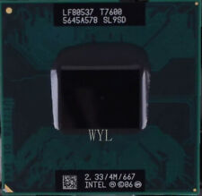 Intel Core 2 Duo T7600 CPU Dual-Core 2.33GHz 4MB 667 MHz Socket M CPU Processor