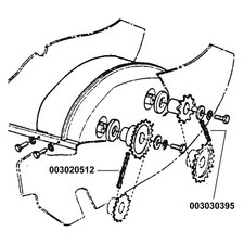 Ransomes Mastiff 91 Final Drive Chain & Link - A303039 / 003030395