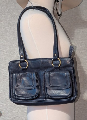 Leather lloyd baker large - baker, navy