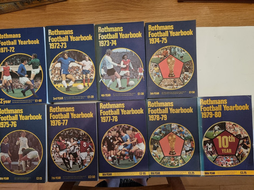 Rothmans football yearbooks - football,