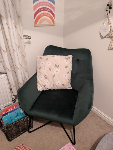 Forest green velvet - green,