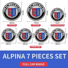 7pcs 3D ALPINA car Front Hood