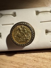 1958 Gold Full Sovereign Ring 9ct Mount Size S 1/2 15.7 Grams