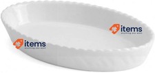 Holst Porzellan Casserole Baking Dish Oval 22×14×3.5 cm White “Toscana”