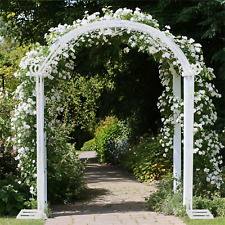 Arch Trellis Garden Wide Arbor Trellis Metal Archway Gate fr Vine Lawn Courtyard