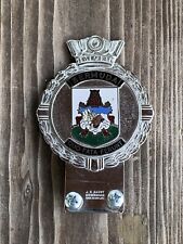 Rare Heavy Chrome Car Mascot Badge c1960 Bermuda Crest by J R Gaunt