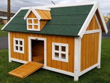 NATURAL BARN COOP RUN HEN HOUSE POULTRY ARK HOME NEST BOX COOPS RABBIT HUTCH 