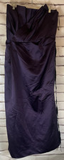 White By Vera Wang Women's Size 16 Purple Strapless Long Dress W/Belt