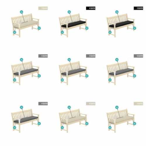 Outdoor seater bench pad - seater,