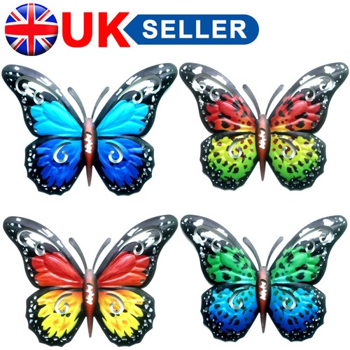 4pcs large metal butterfly - large,