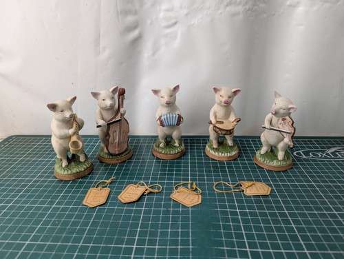 Vintage ceramic musical - 5x, pig