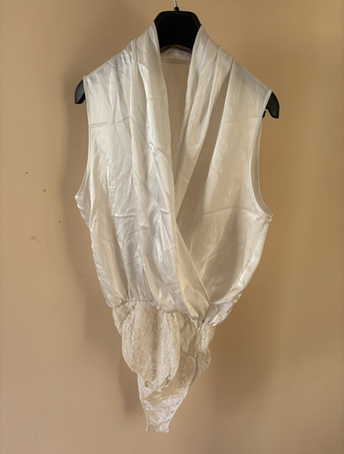 Vintage ivory satin - vintage, &