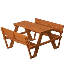 Wooden Kids Picnic Table Bench