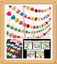 Paper Flower Garland Buntings