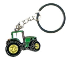 Keyring Metal & Enamel Green