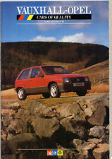 Vauxhall Opel June-October 1986 UK Brochure Nova Astra Cavalier Manta Carlton