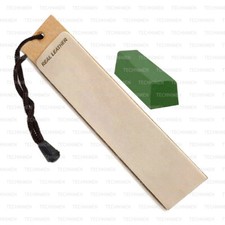 LEATHER STROP CHROMIUM OXIDE COMPOUND FOR SHARPENING HONING POLISHING