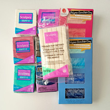 Sculpey  x 7 / Decotime x 2 Polymer Clay Bundle Professional Oven Bake New