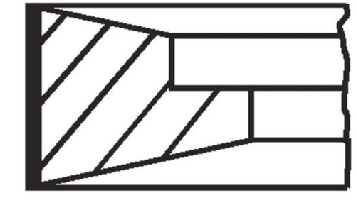 Piston ring kit mahle - piston,