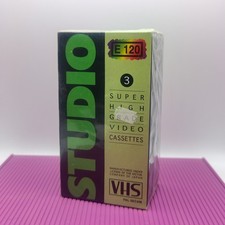 Studio VHS Blank Tape 3 pack