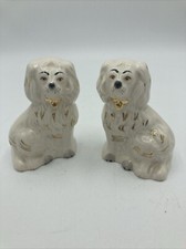 Pair of Vintage Beswick English Spaniel 1378-7- The Smallest Dogs 3.5”