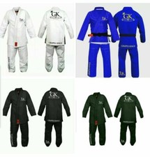 GRAPPLE KINGS BJJ GI ADULTS Brazilian JiuJitsu Kimono Free White Belt NEW