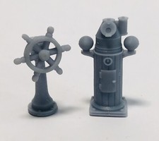 Ships Helm & Compass Binnacle
