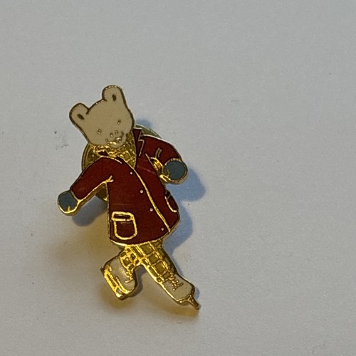 Rupert bear ice skating - bear, metal