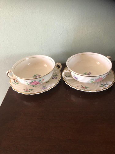 Pair soup coupes - soup,