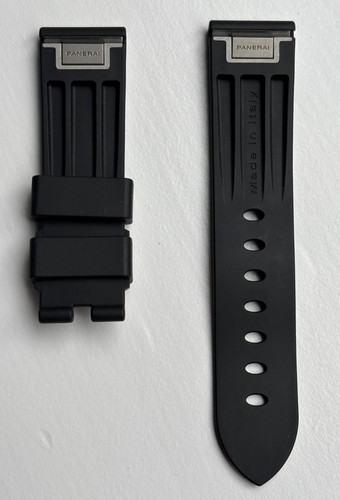 Panerai black rubber strap - black,