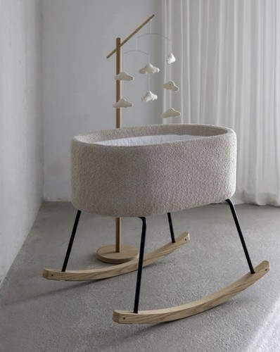 Baby bassinet with rocking - with,