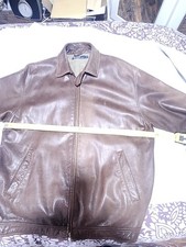 Ralph Lauren Men's Leather Jacket Brown Size M