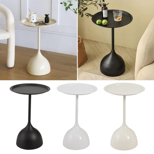 Round metal side table small - round,