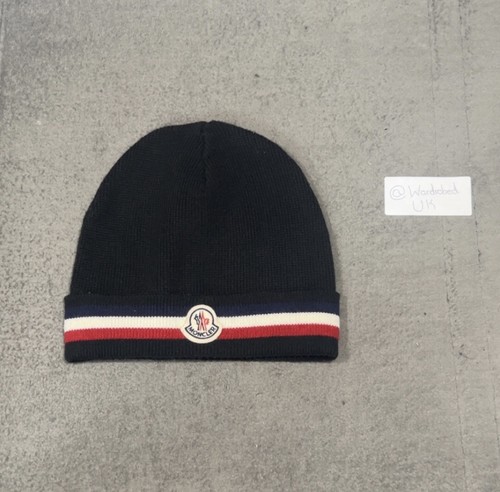Moncler tri colour beanie - colour,