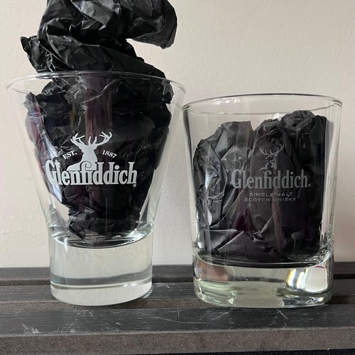 Glenfiddich whisky glasses - glenfiddich, x2