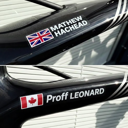 Bike name frame stickers vinyl - name,