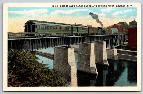 Oswego nyc bridge barge - oswego, ny