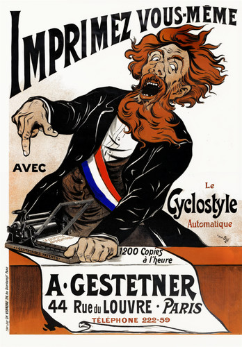 Gestetner cyclostyle 1890s - gestetner,