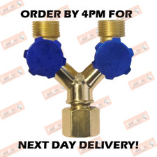 GAS DOUBLE OUTLET WITH Y PIECE
