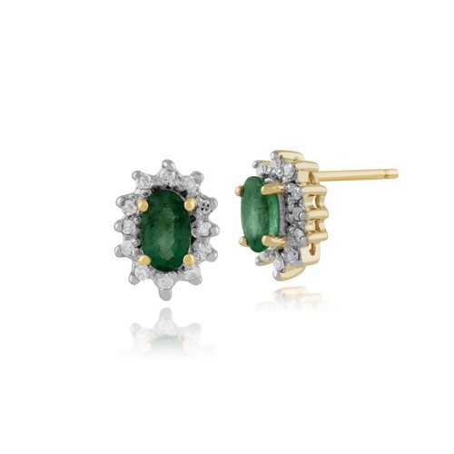 Classic oval emerald diamond - &,