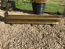 19th Century Antique/Vintage Brass /Copper Fire Kerb Fender With Paw feet