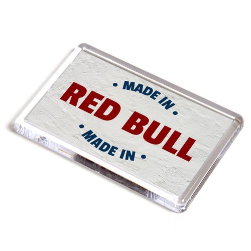 Fridge magnet made - -, red