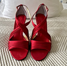 Debut Strappy Red Shoes Women Size 7 VGC