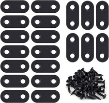 86Pcs Black Straight Flat