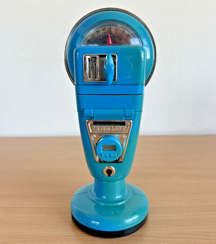 Vintage parking meter - meter, lamp