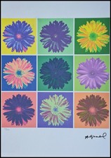 ANDY WARHOL * FLOWERS * SIGNED LITHOGRAPH * ART PRINT * LIMITED # 67/125