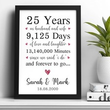 PERSONALISED Silver 25th