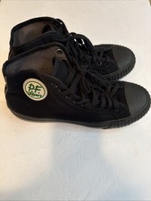 PF Flyers Black Canvas Sandlot High Top Sneakers Men 10.5/Women 12